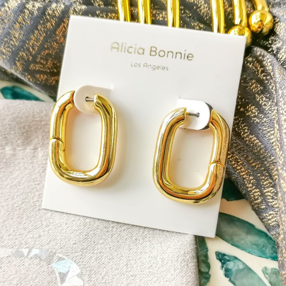 Alicia Bonnie Afterglow gold Earrings NEW AUTHENTIC